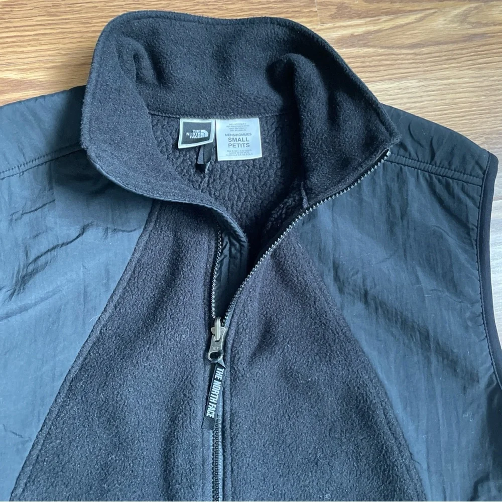 Vintage North Face Fleece Vest Mens Size Small Black